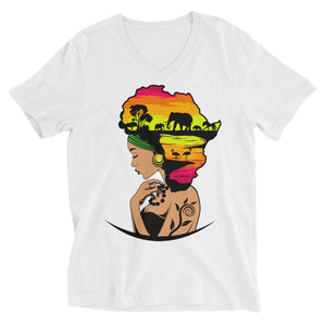 African Queen V-Neck T-Shirt