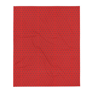 Red Pattern Throw Blanket