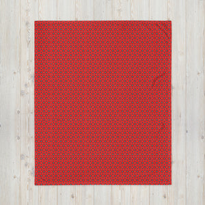 Red Pattern Throw Blanket